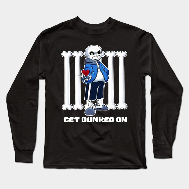 Undertale - Sans Get Dunked On Long Sleeve T-Shirt by theruins